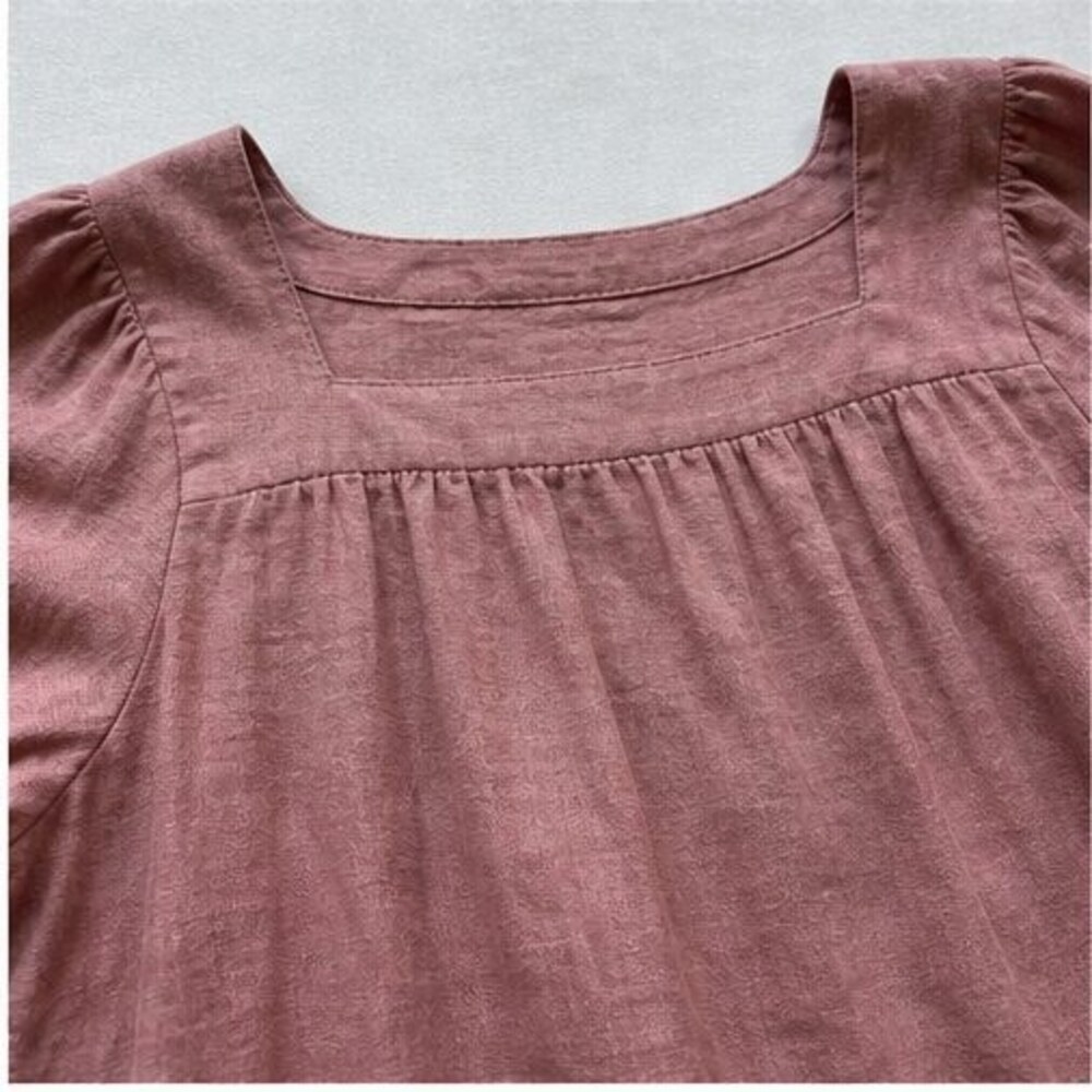 Rust Lace Trim Top - Picture 4 of 6